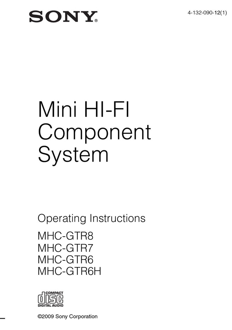 Sony MHC-GTR8 User manual