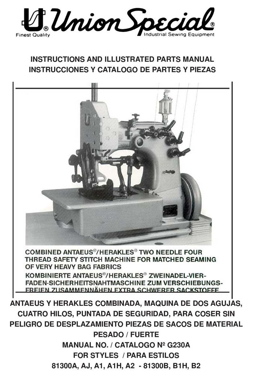UnionSpecial 81300 SERIES Technical reference manual