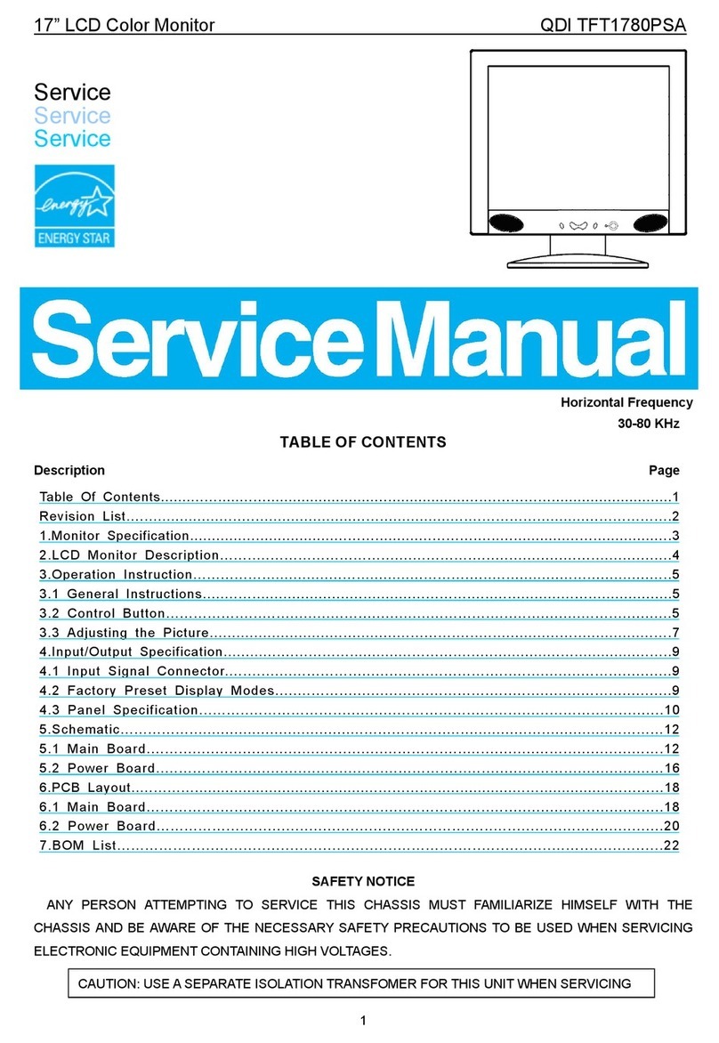 AOC QDI TFT1780PSA User manual