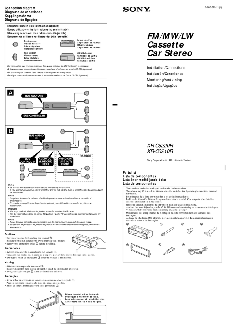 Sony XR-C6220R Product guide