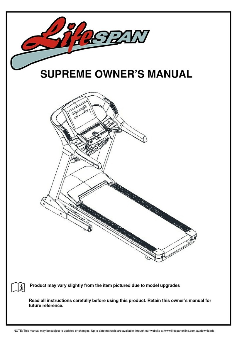 Life Span supreme owner's manual