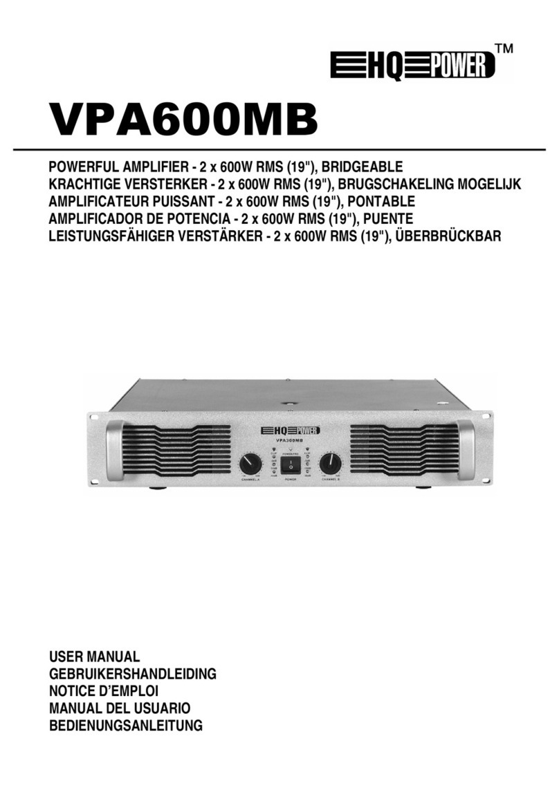 EHQ Power VPA600MB user manual