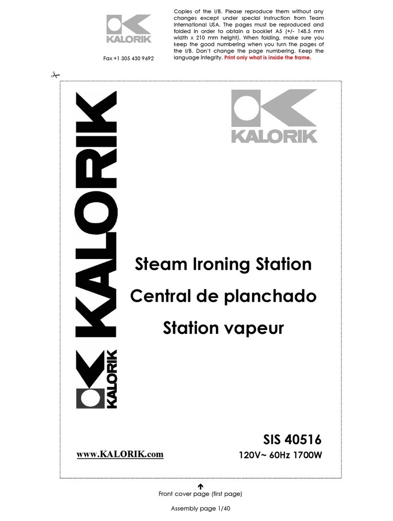 Kalorik SIS 40516 User manual Kalorik SIS 40516 User manual