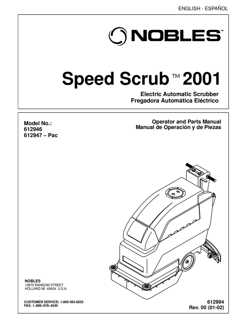 Nobles Speed Scrub 2001 612946 Operator and parts manual