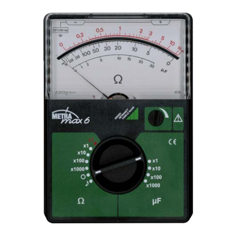 Gossen MetraWatt METRAmax 6 operating instructions