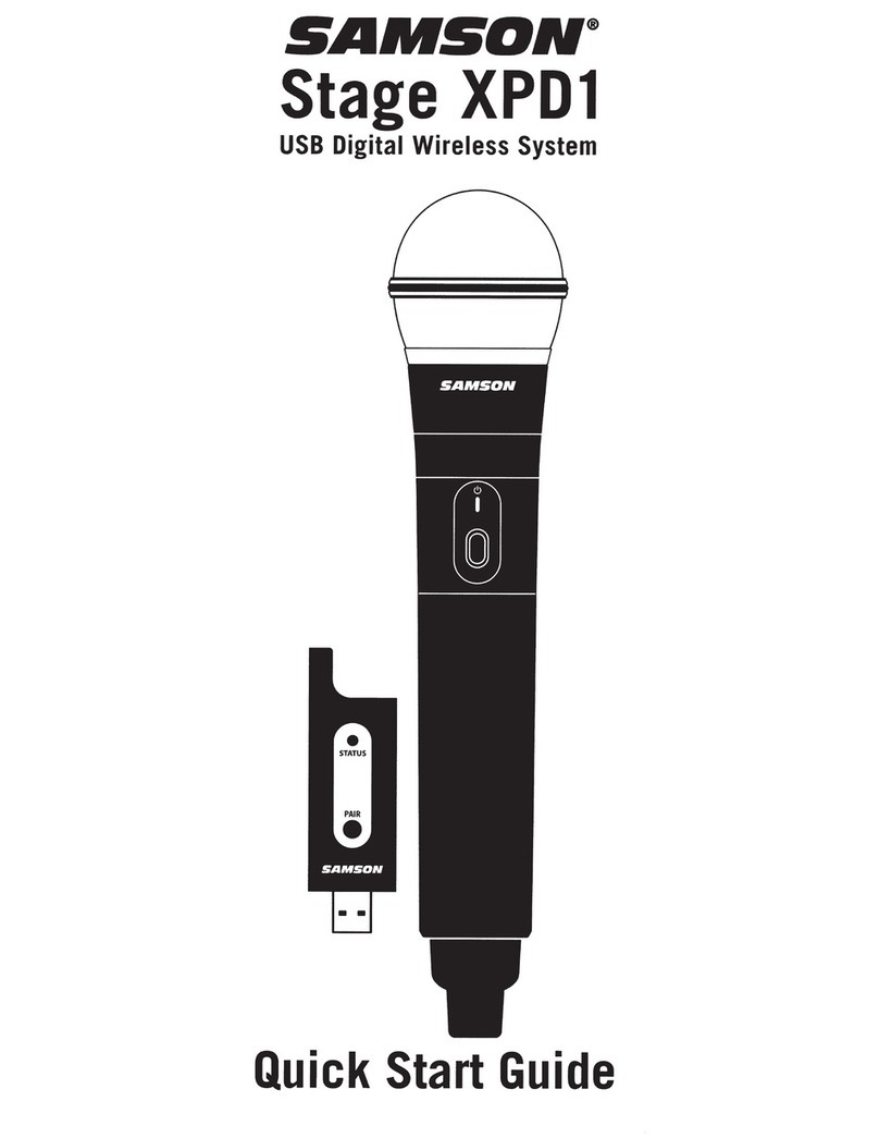 Samson Stage XPD1 quick start guide