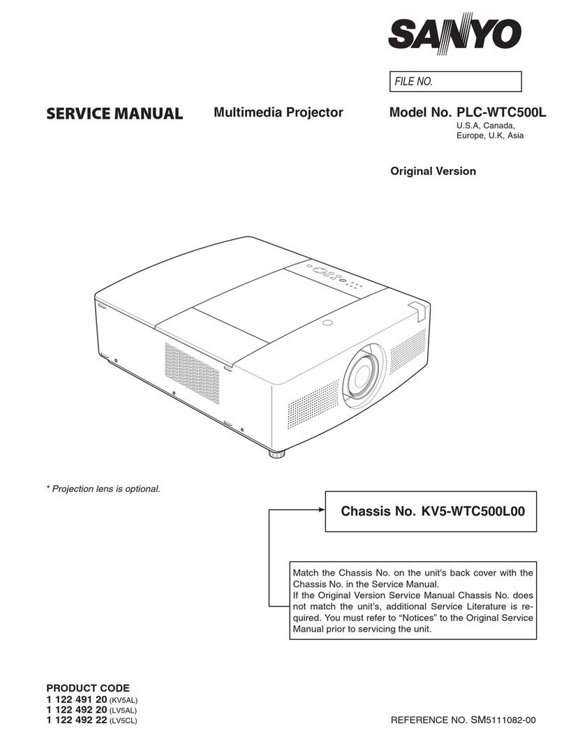 Sanyo PLC-WTC500L User manual