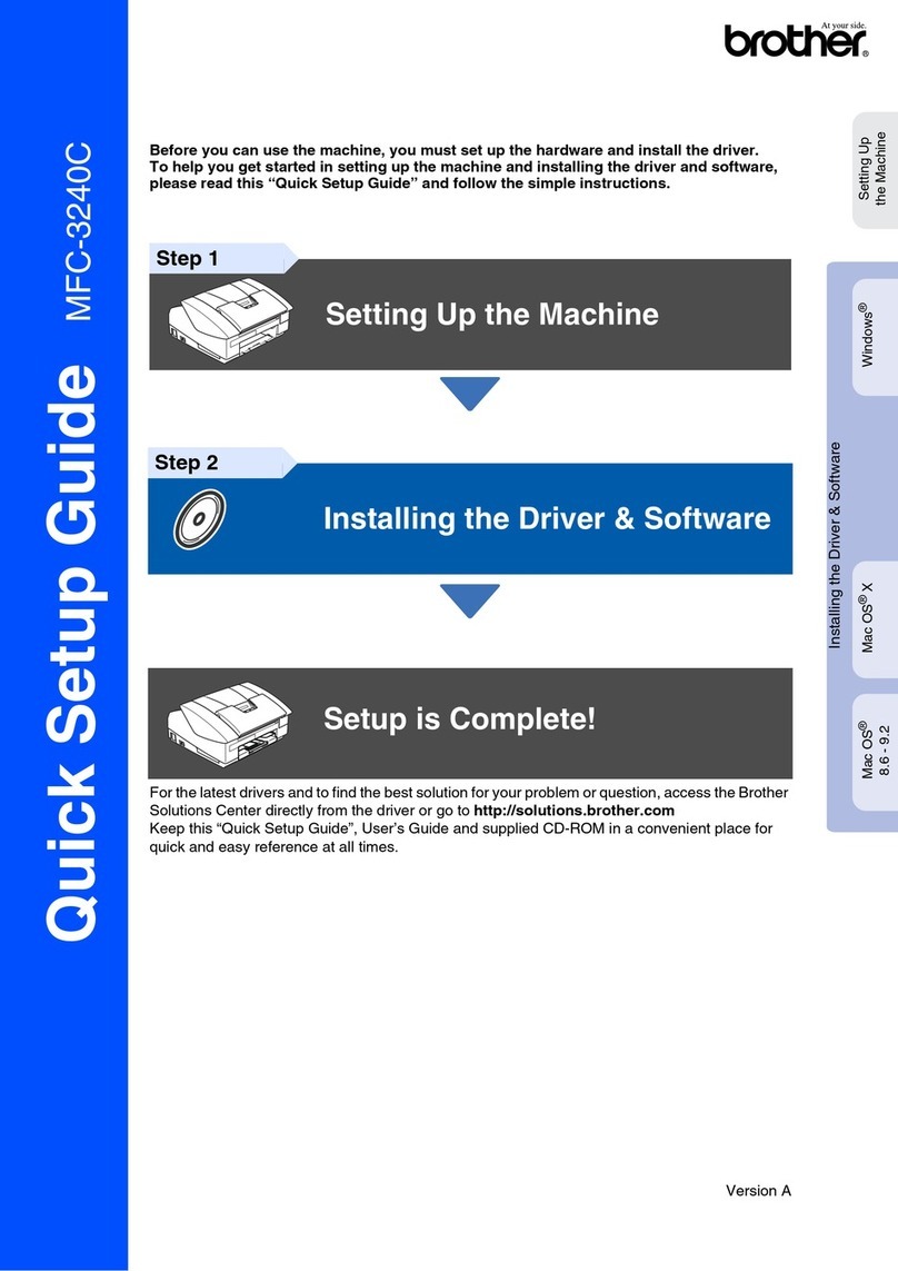 Brother MFC 3240C - Color Inkjet - All-in-One User manual