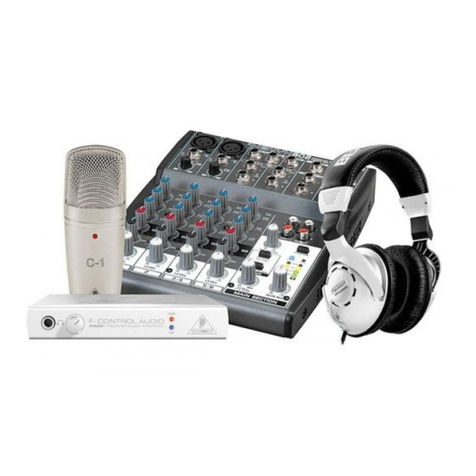 Behringer PODCASTUDIO quick start guide