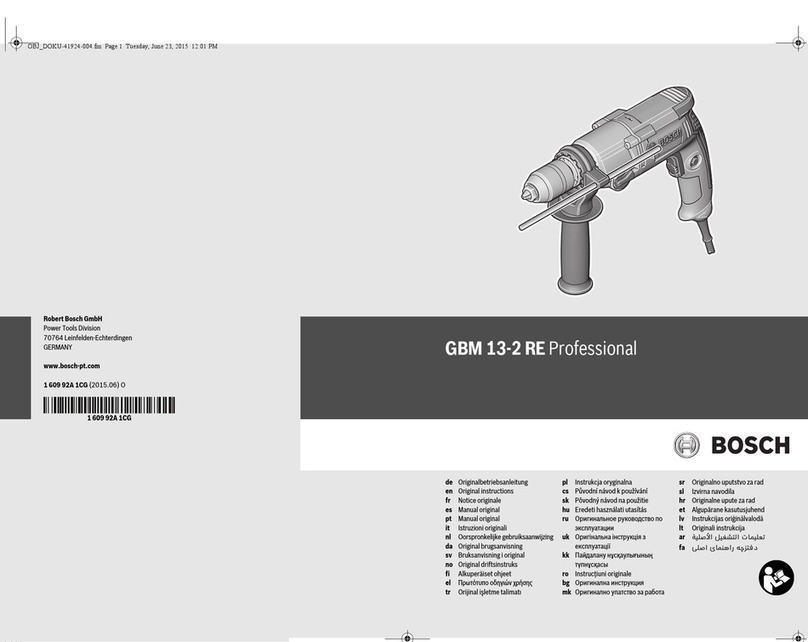 Bosch GBM 13-2 RE PROFESSIONAL Original instructions