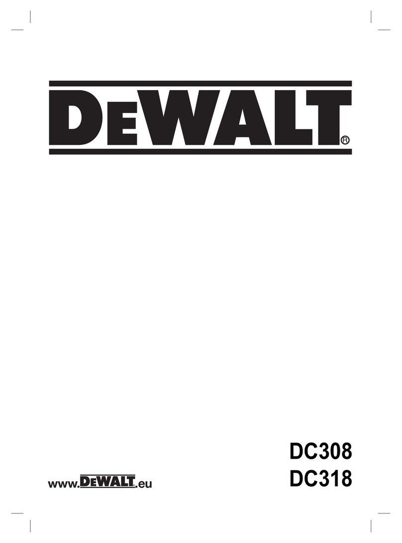DeWalt DC318 Operating instructions