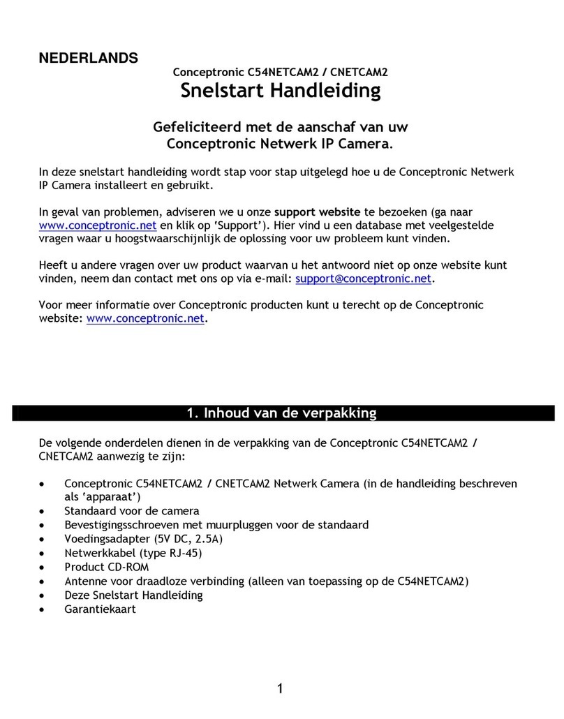 Conceptronic CNETCAM2 Quick installation guide