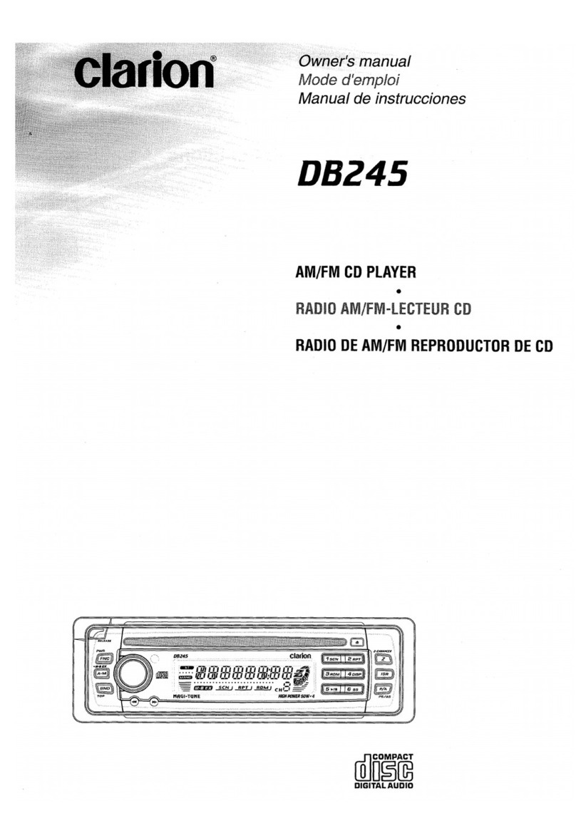 Clarion DBZ45 User manual Clarion DBZ45 User manual