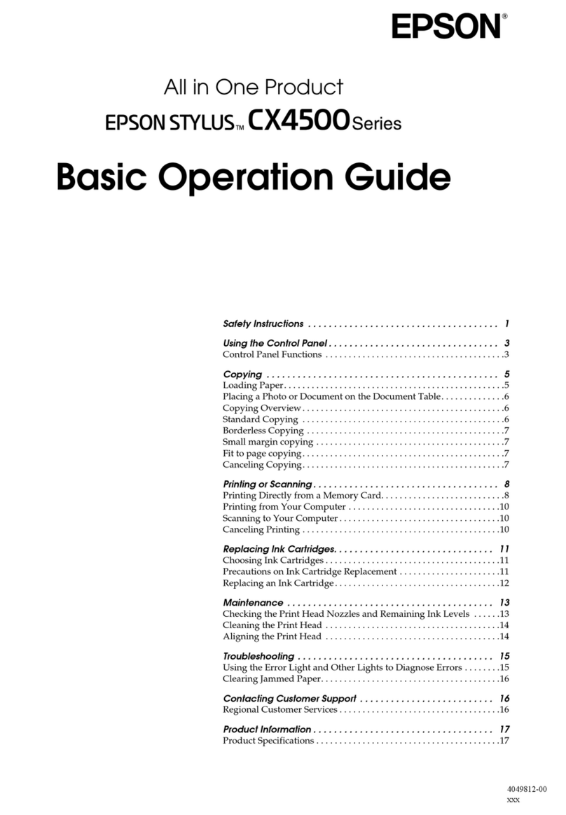 Epson STYLUS CX4500 User manual