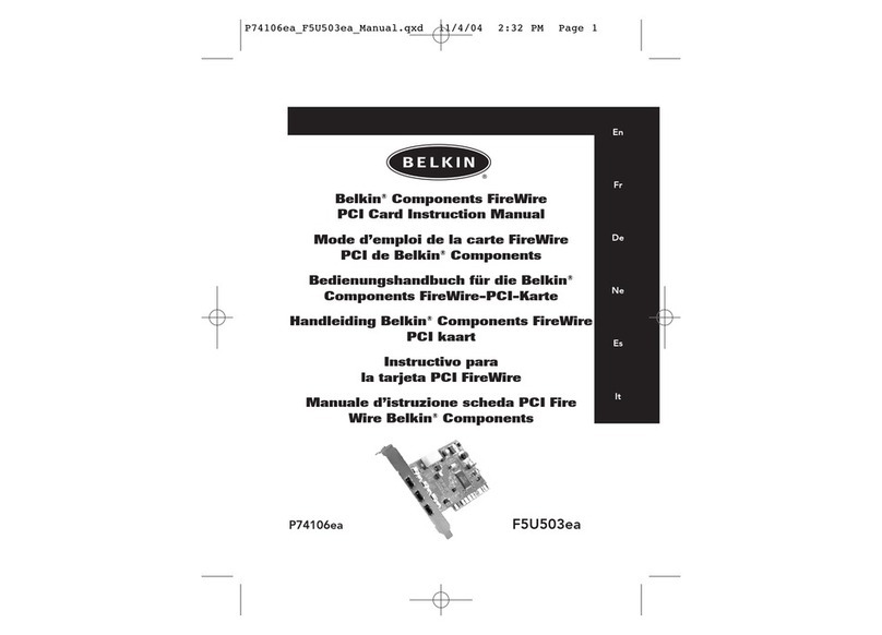 Belkin F5U503ea instruction manual