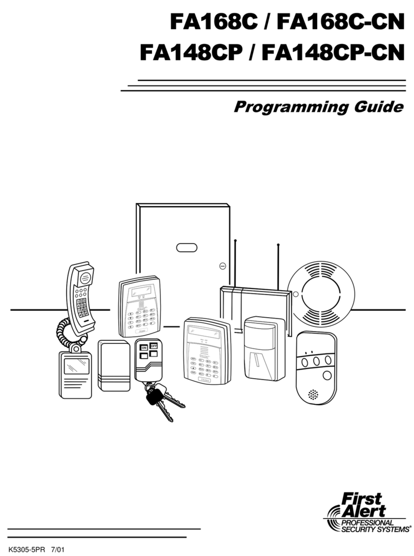 First Alert FA168C Programming guide