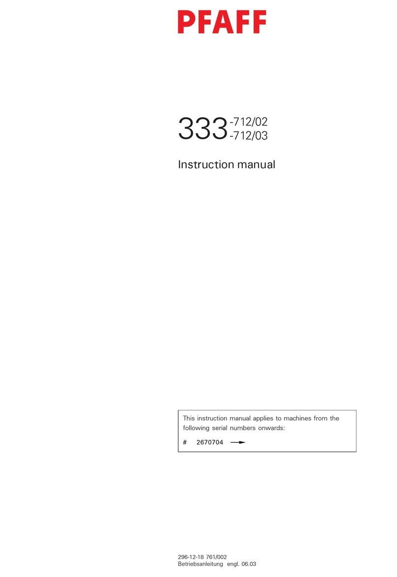 Pfaff 333-712/02 User manual