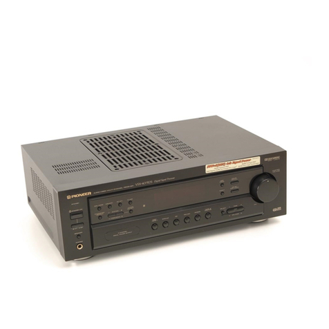 Pioneer VSX-607RDS User manual