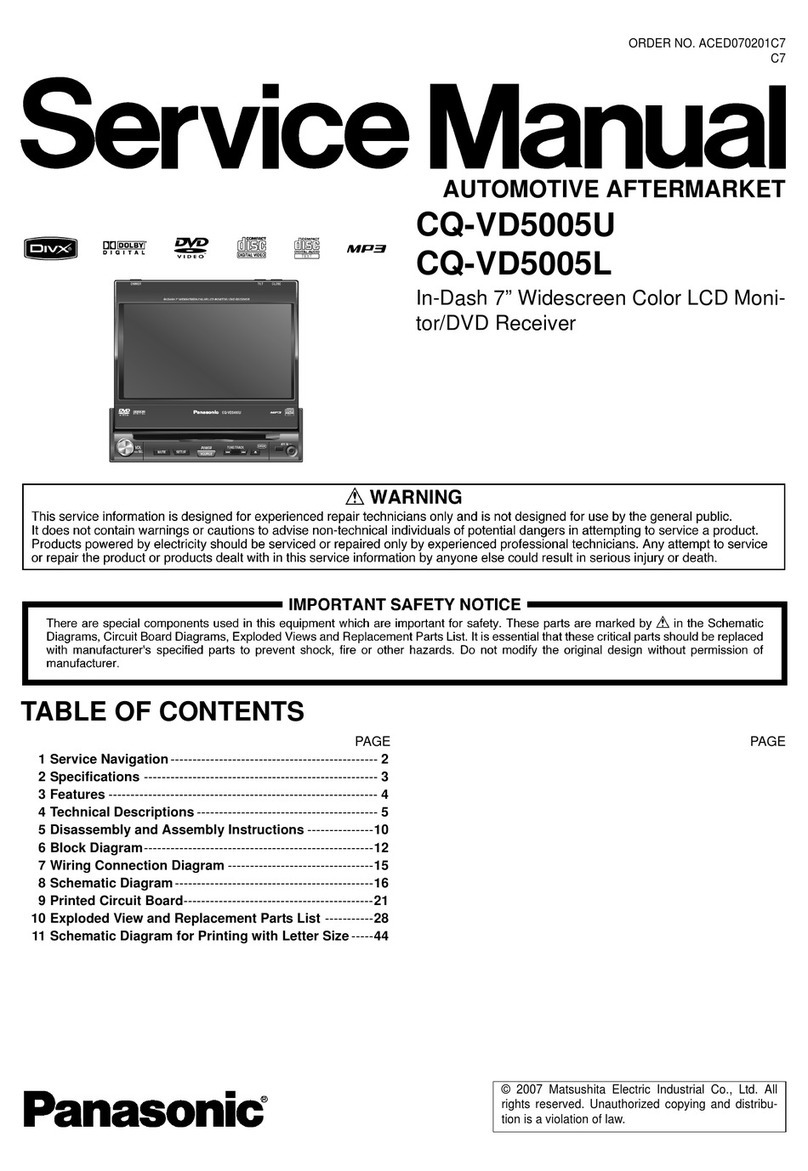 Panasonic CQ-VD5005U User manual