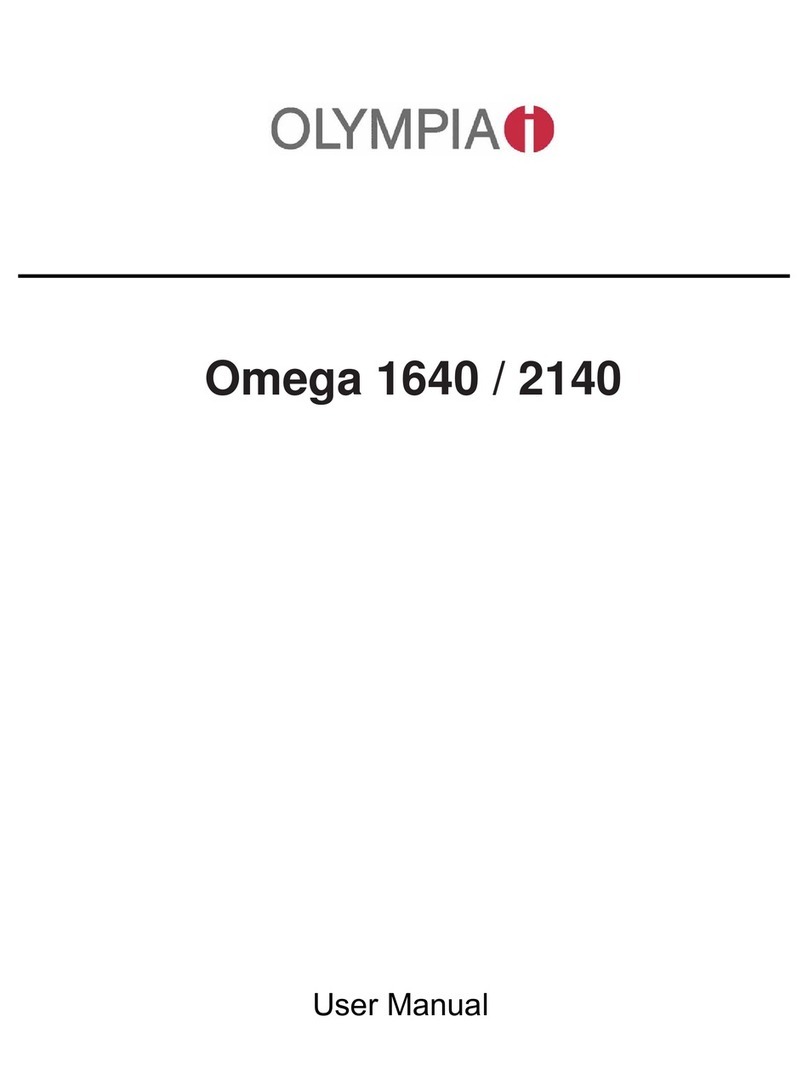 Olympia Omega 1640 user manual