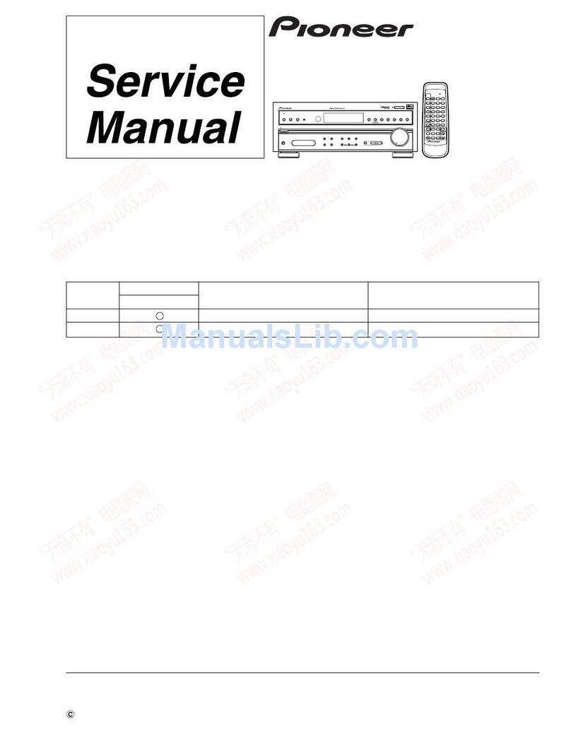 Pioneer VSX-D458 Service manual