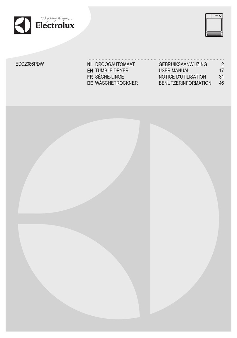 Electrolux EDC2086PDW User manual