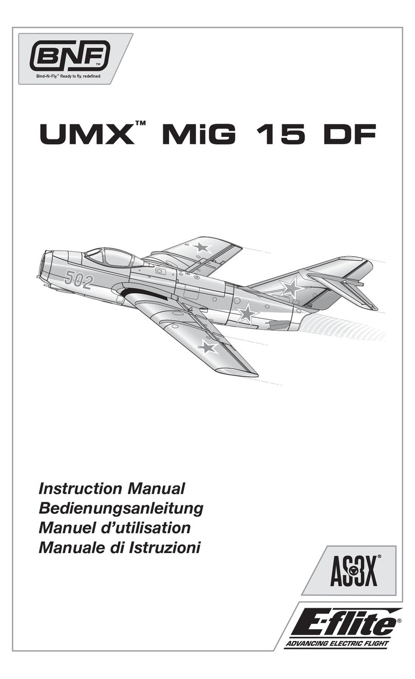 E-FLITE UMX MiG 15 DF User manual
