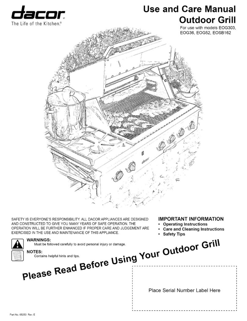 Dacor EOG303 User manual