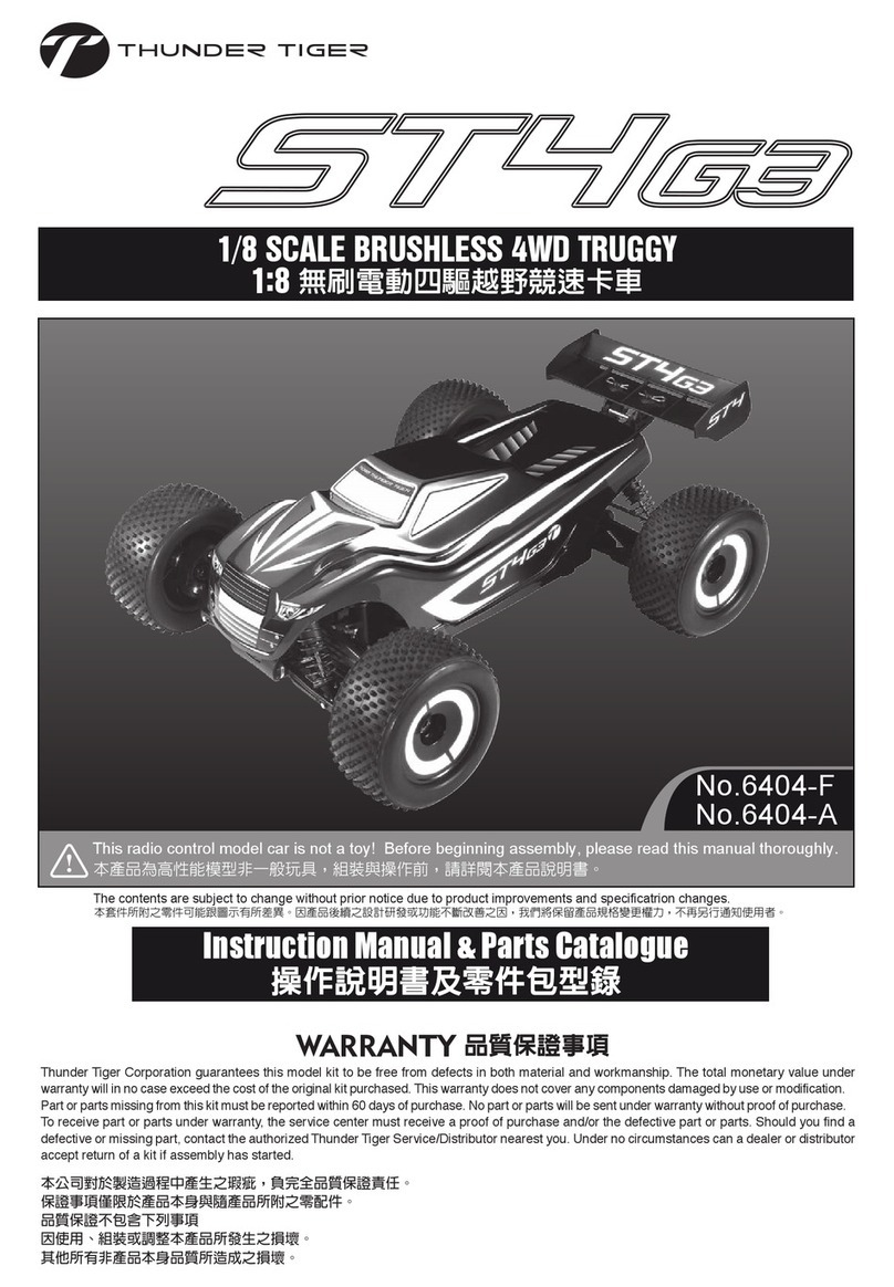 THUNDER TIGER ST4G3 6404-F Instruction manual & parts catalogue