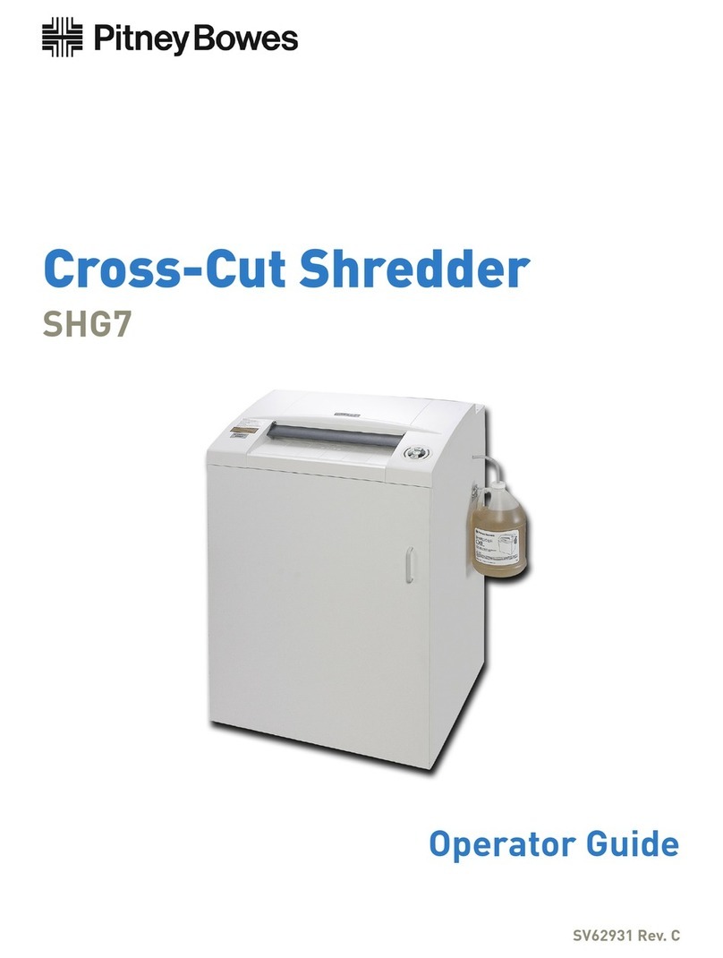 Pitney Bowes SHG7 Operator's guide