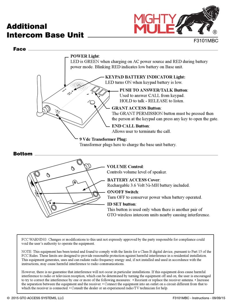 Mighty Mule F3101MBC User manual