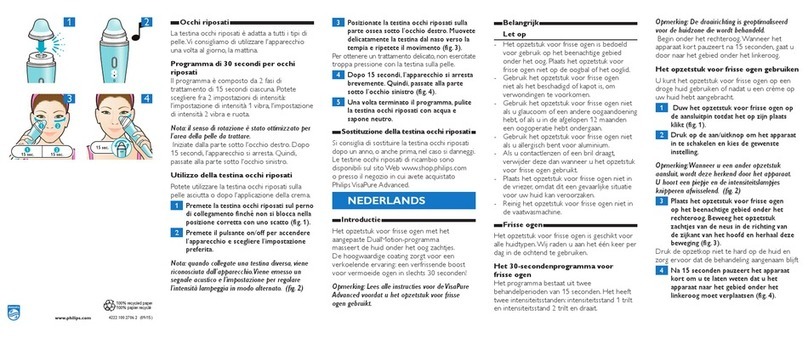 Philips VisaPure ADVANCED Fresh Eyes User manual Philips VisaPure ADVANCED Fresh Eyes User manual