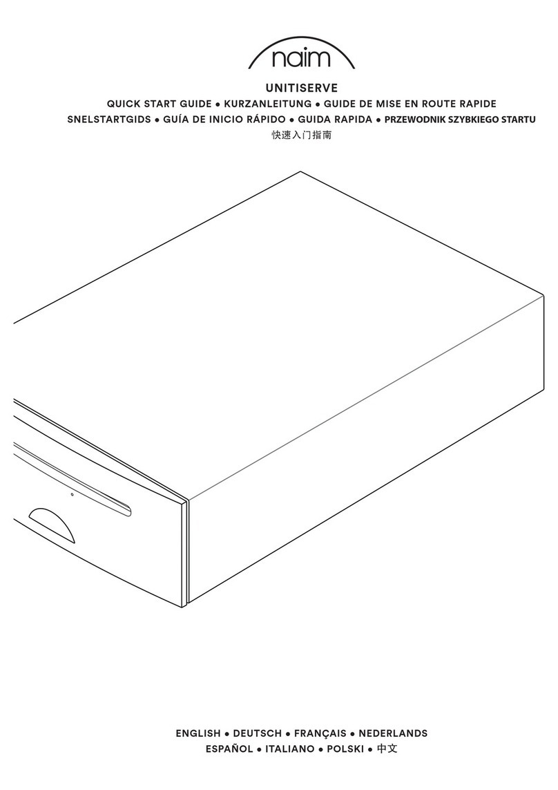 NAIM UNITISERVE - User manual