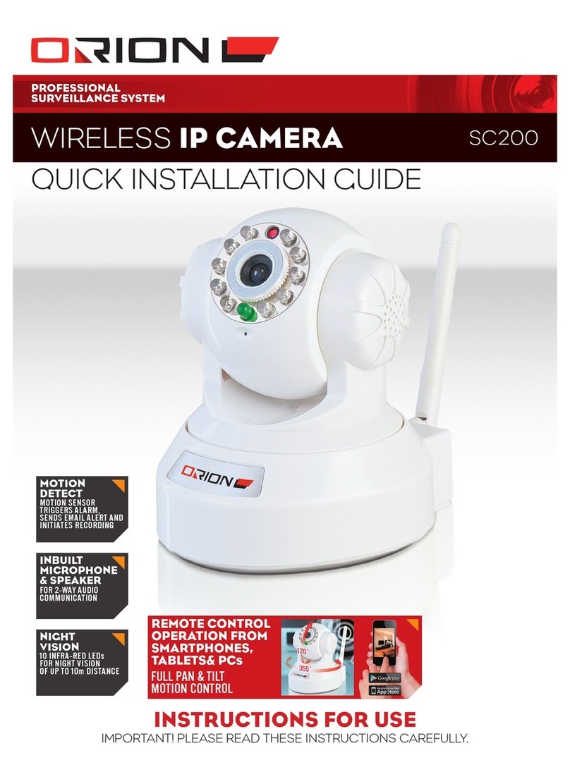 Orion SC200 Quick installation guide