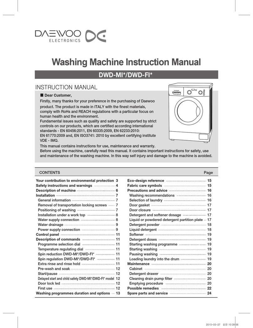 Daewoo DWD-MI Series instruction manual
