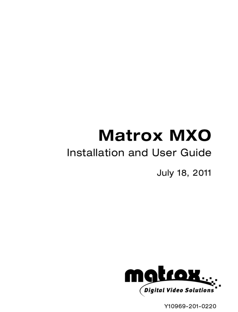 Matrox MXO Installation and user guide
