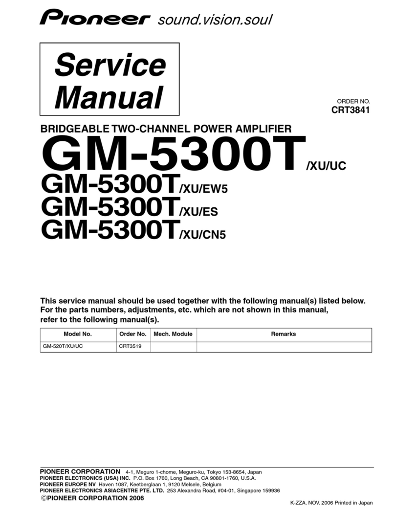 pioner GM-5300T/XU/UC Servise manual