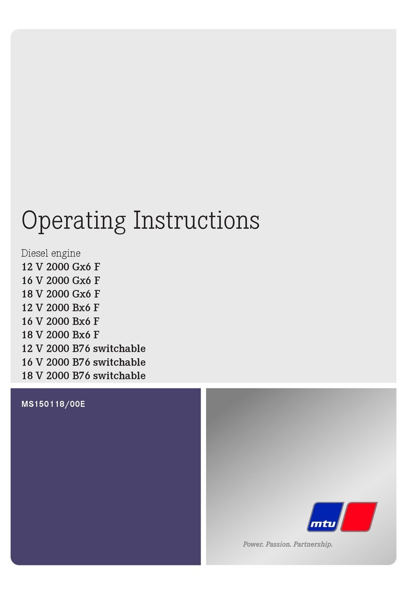 MTU 12V2000B26F operating instructions