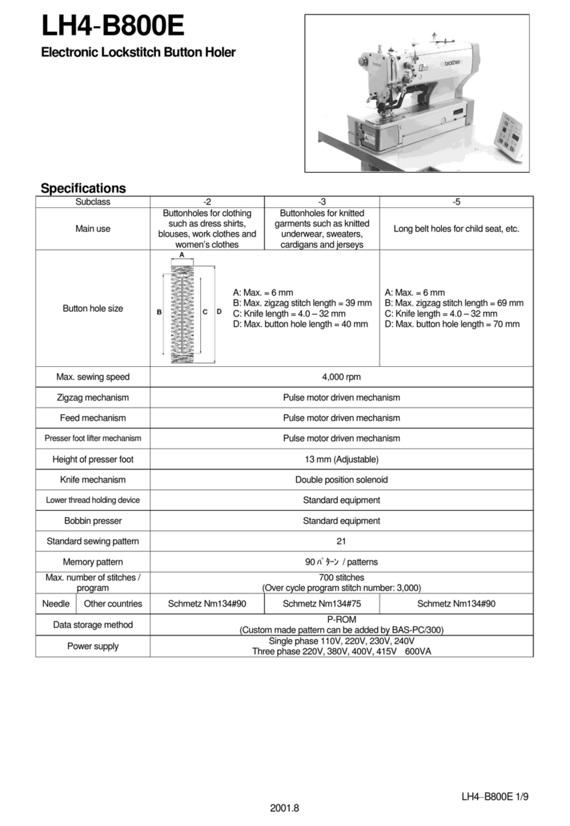 Brother LH4-B800E Specifications