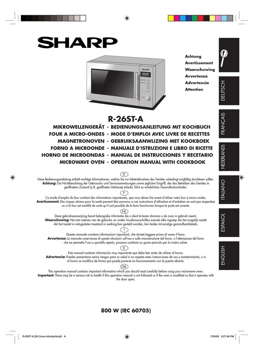 Sharp R-26ST-A User manual Sharp R-26ST-A User manual
