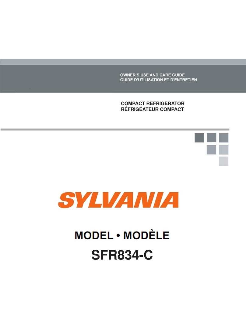 Sylvania SFR834-C Owner's use and care guide