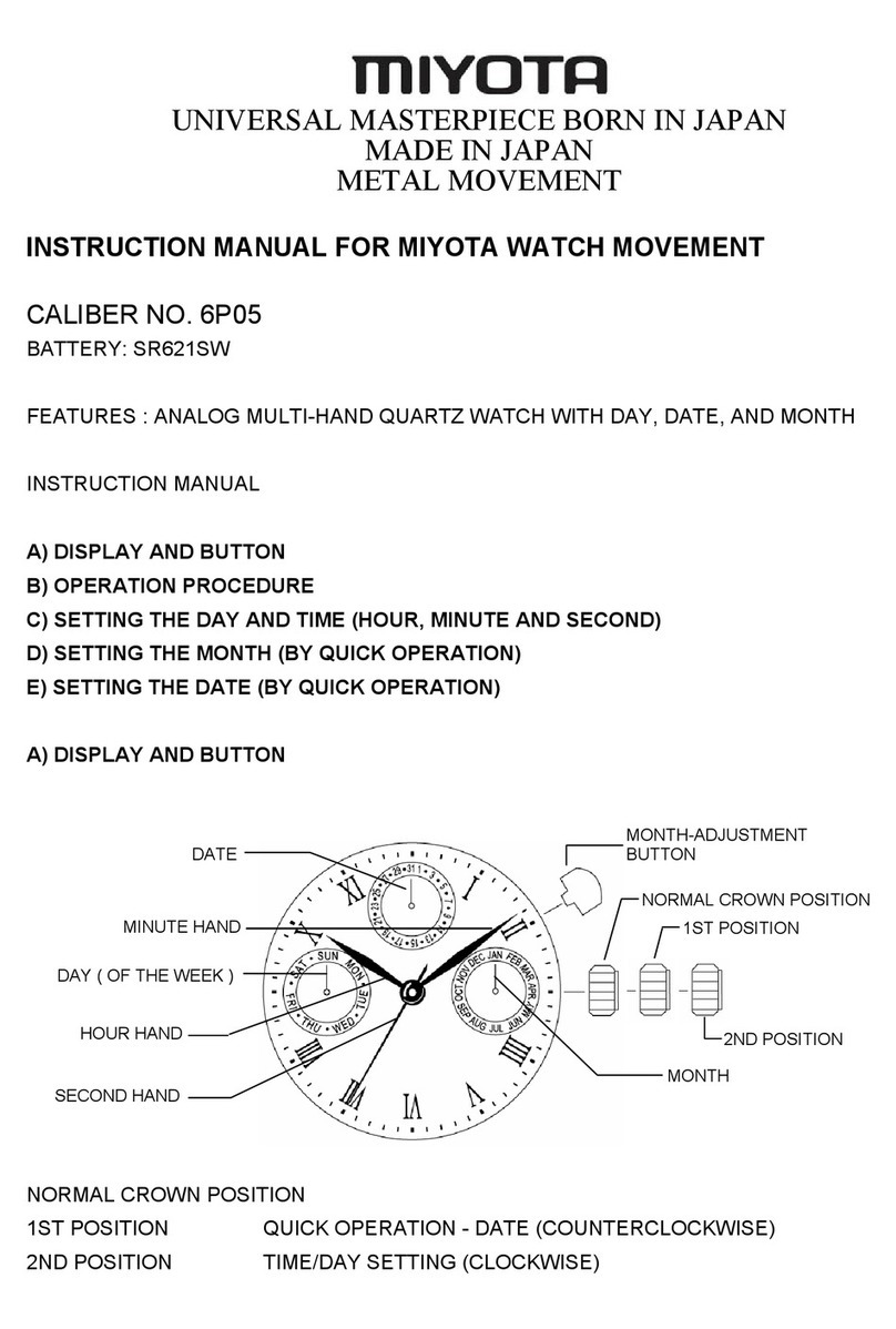 Citizen 6P05 instruction manual