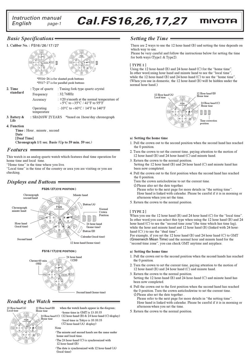 Citizen FS16 instruction manual
