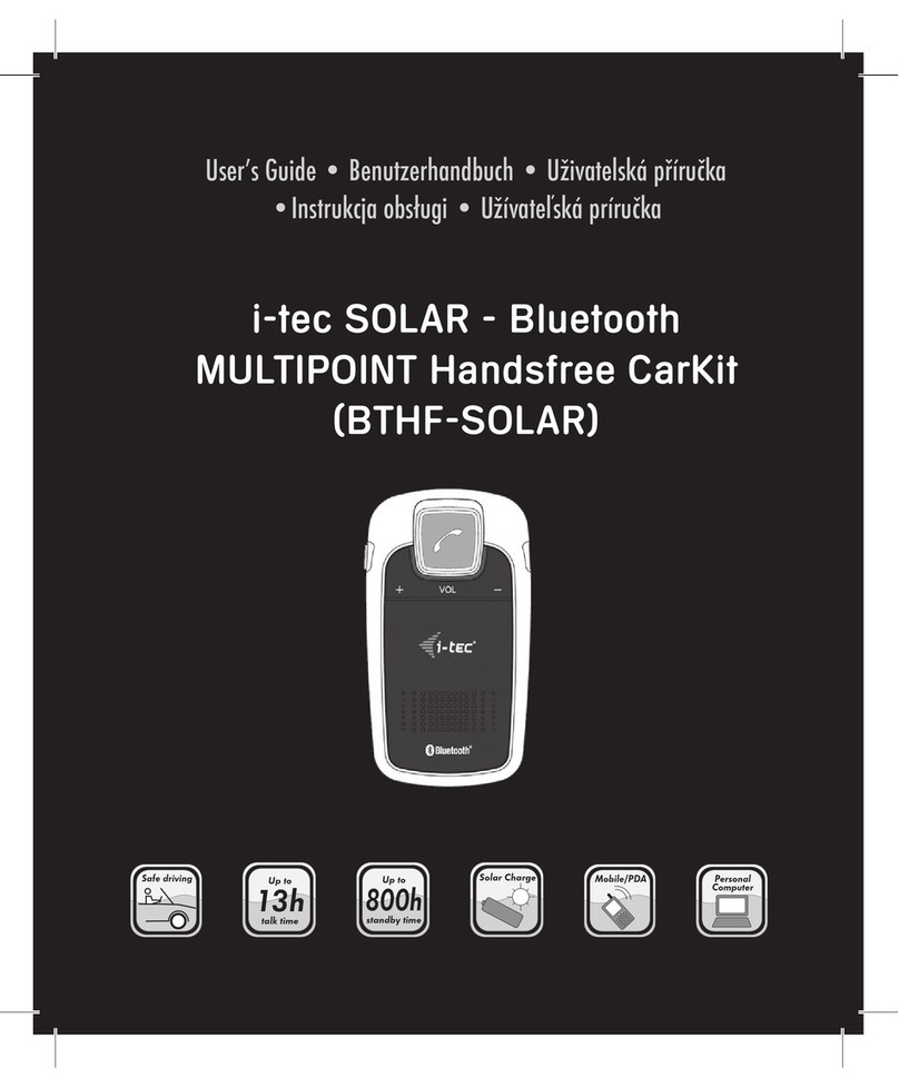 Itec BTHF-SOLAR user guide