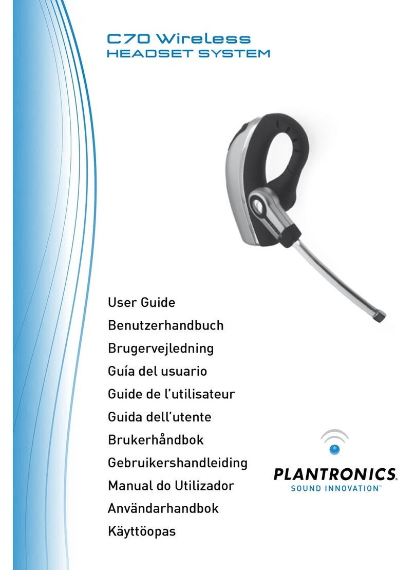 Plantronics C70 User manual