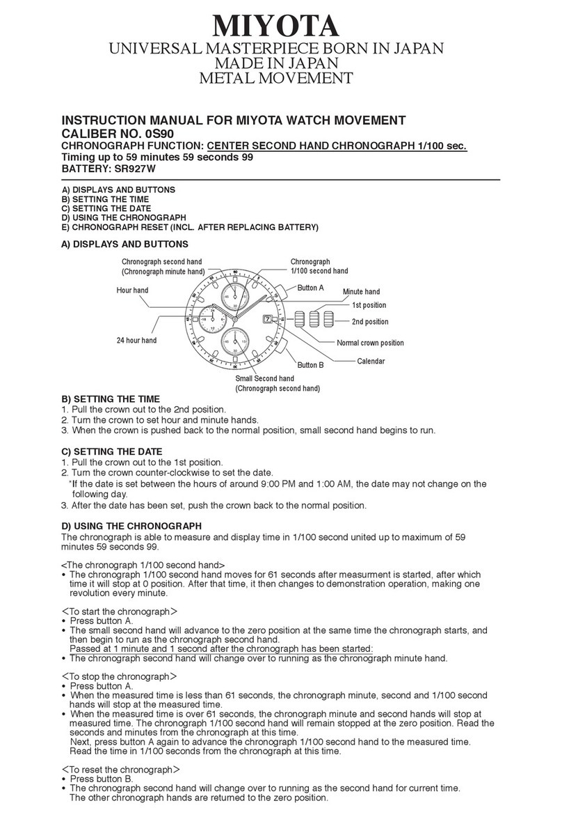 Citizen 0S90 instruction manual