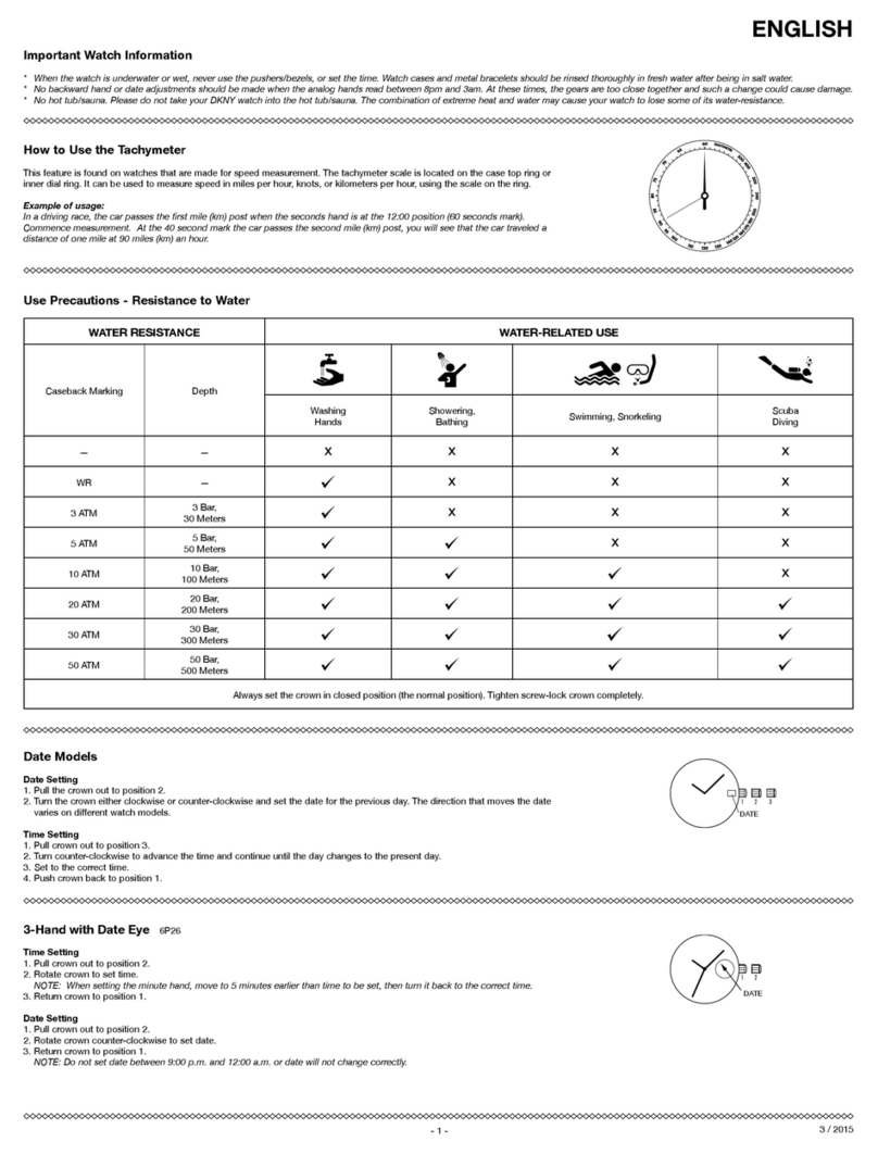 DKNY 6P26 instructions