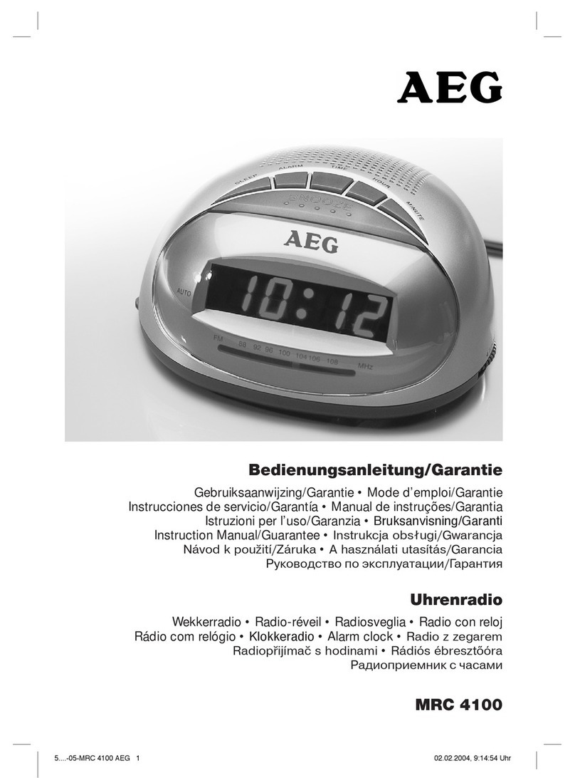 AEG MRC 4100 User manual