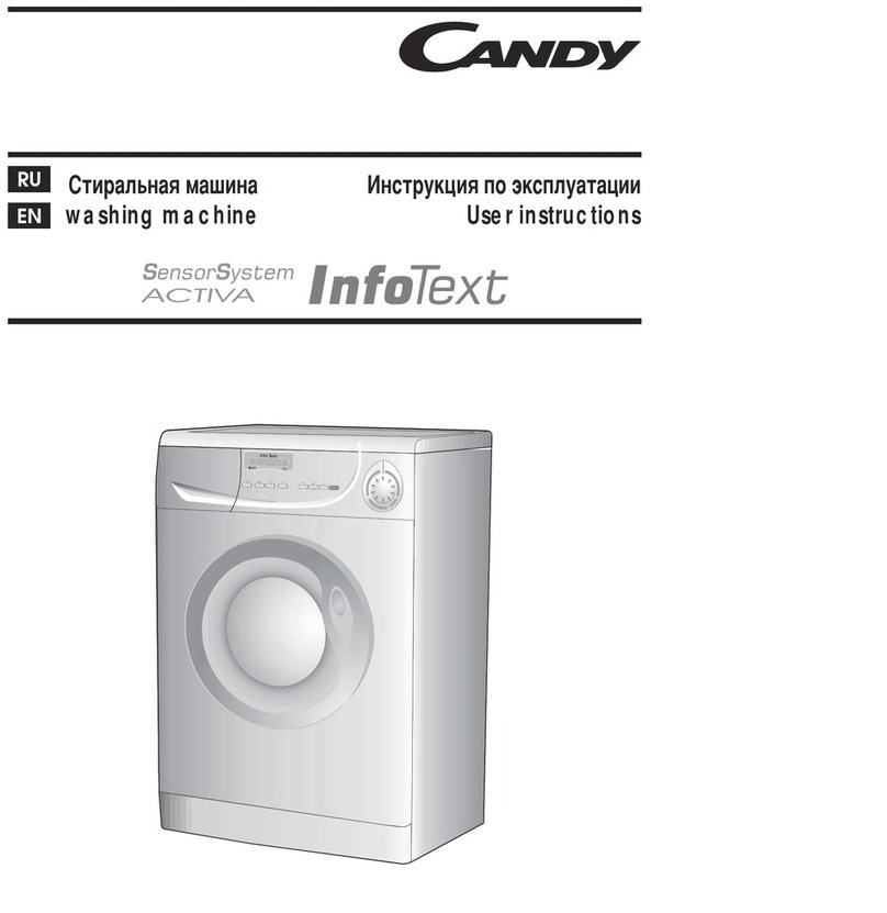 Candy CS 105 User instructions