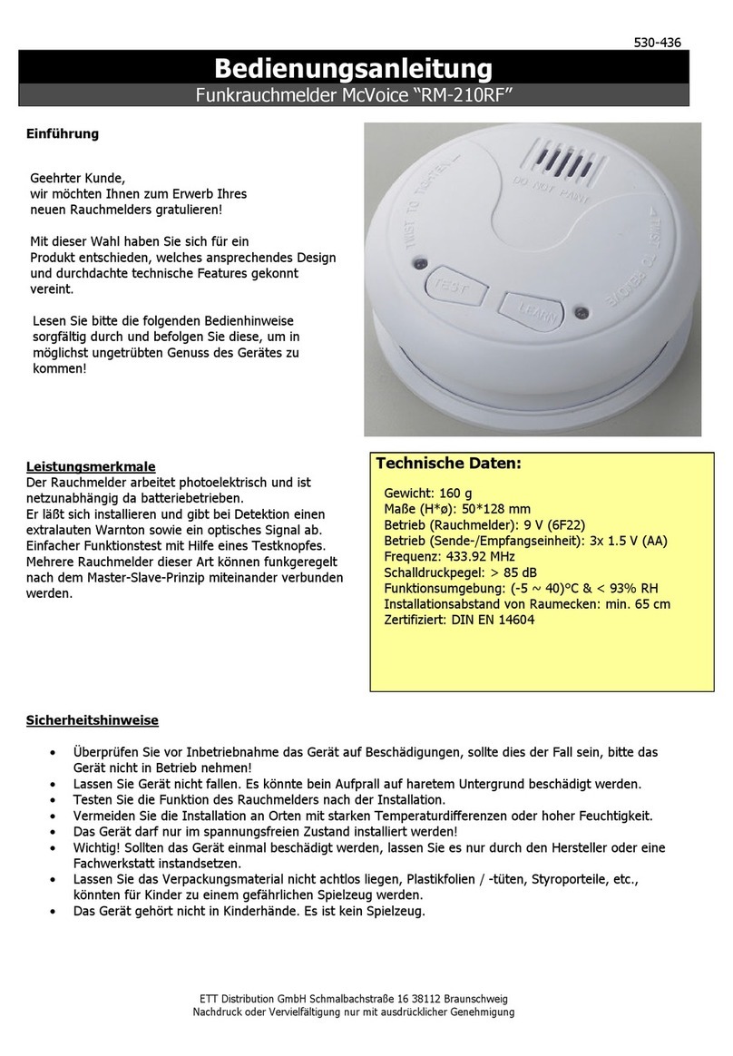 ETT RM-210RF Reference manual
